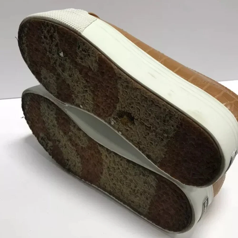 Superga Women's 2790 Sneaker Tan Croc Size 6.5 M - Picture 5 of 6
